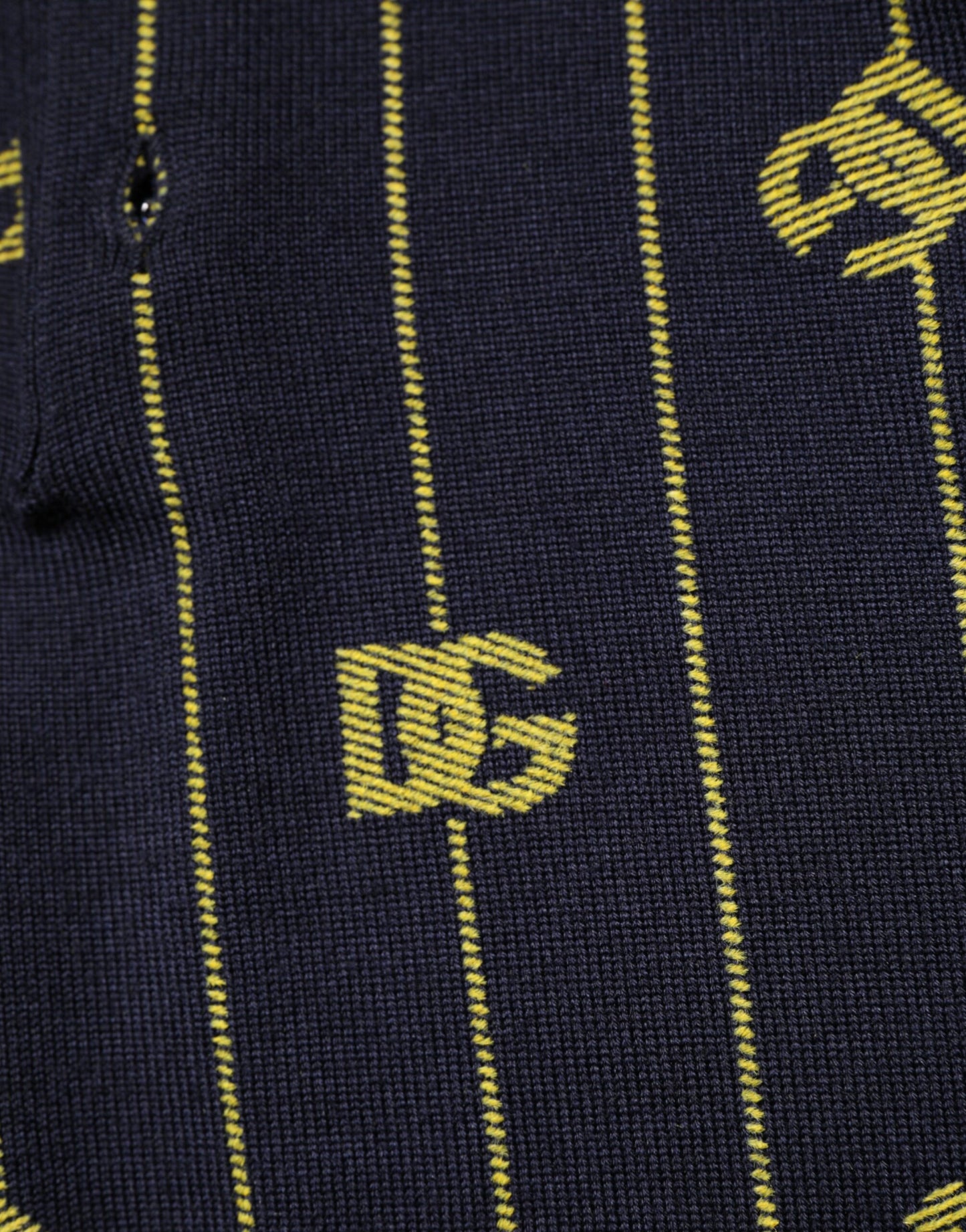 Camiseta polo de punto jacquard con logo negro de Dolce & Gabbana