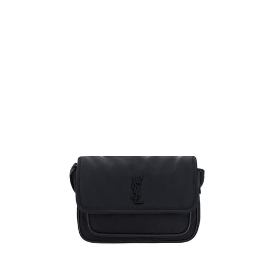 Bolso de hombro Saint Laurent negro de nailon