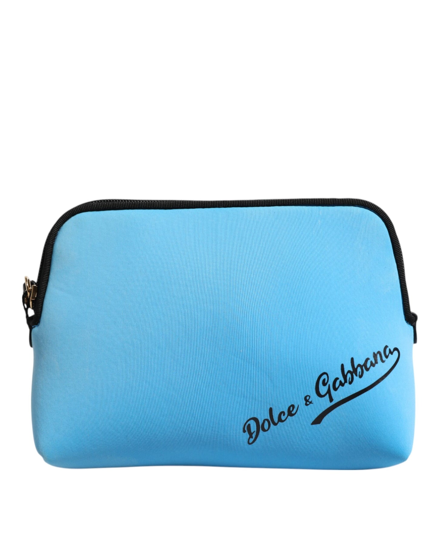 Bolso de mano Dolce & Gabbana azul de nailon con estampado del logo DG y cremallera