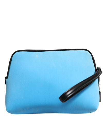 Bolso de mano Dolce & Gabbana azul de nailon con estampado del logo DG y cremallera