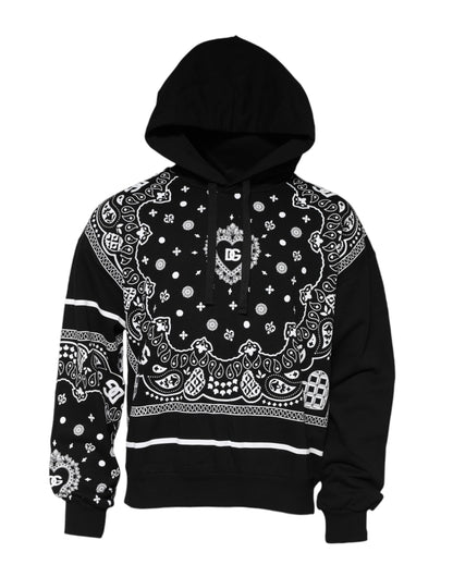 Dolce & Gabbana Sudadera con Capucha y Pañuelo Negro para Hombre