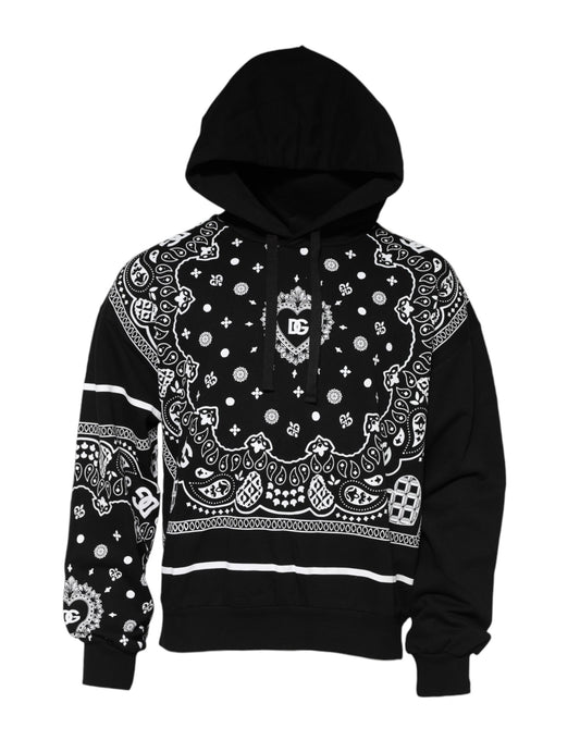 Dolce & Gabbana Sudadera con Capucha y Pañuelo Negro para Hombre