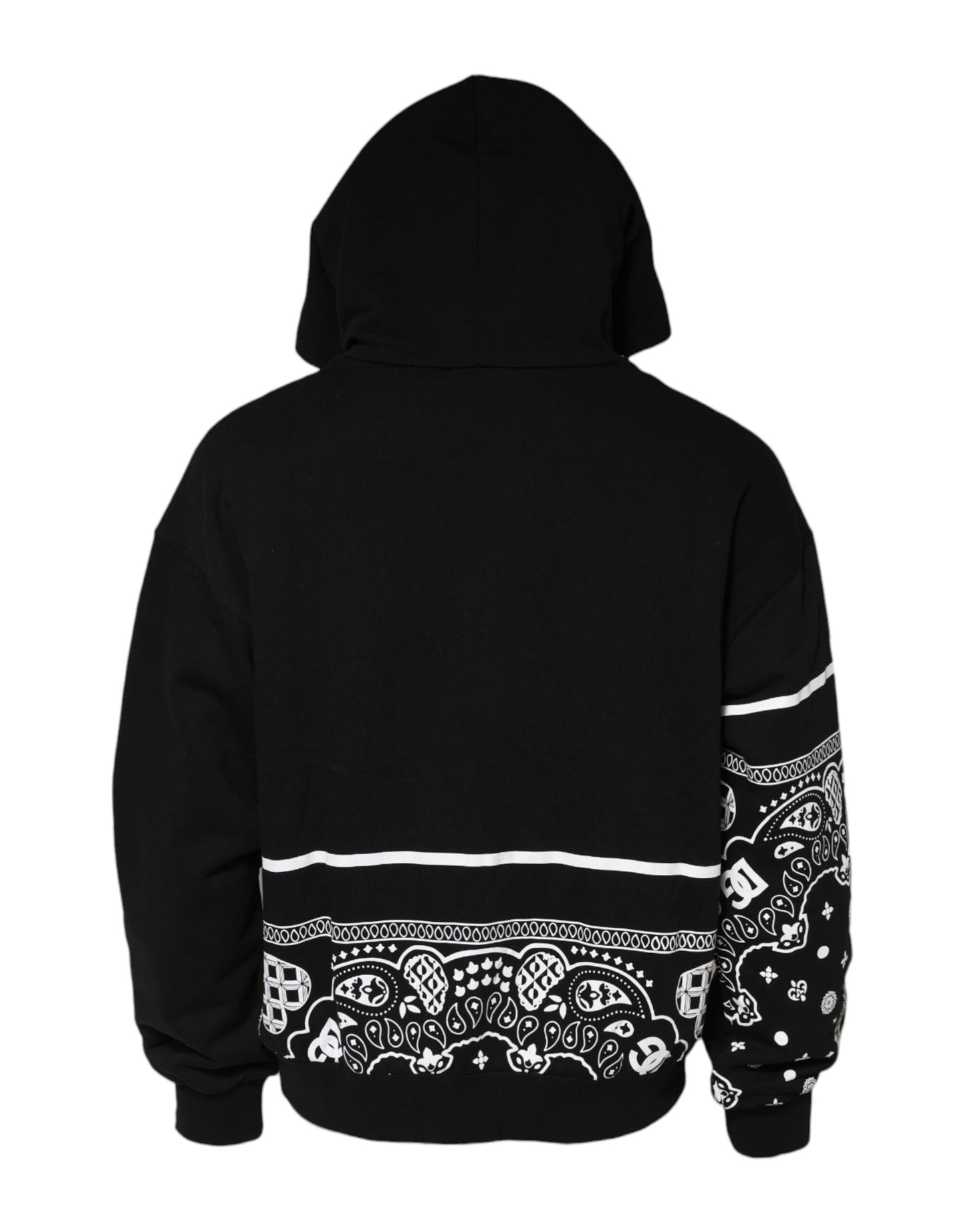 Dolce & Gabbana Sudadera con Capucha y Pañuelo Negro para Hombre
