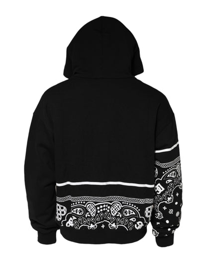 Dolce & Gabbana Sudadera con Capucha y Pañuelo Negro para Hombre