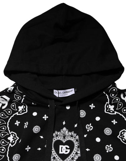 Dolce & Gabbana Sudadera con Capucha y Pañuelo Negro para Hombre