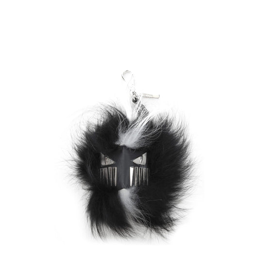 Collar de piel negro Fendi