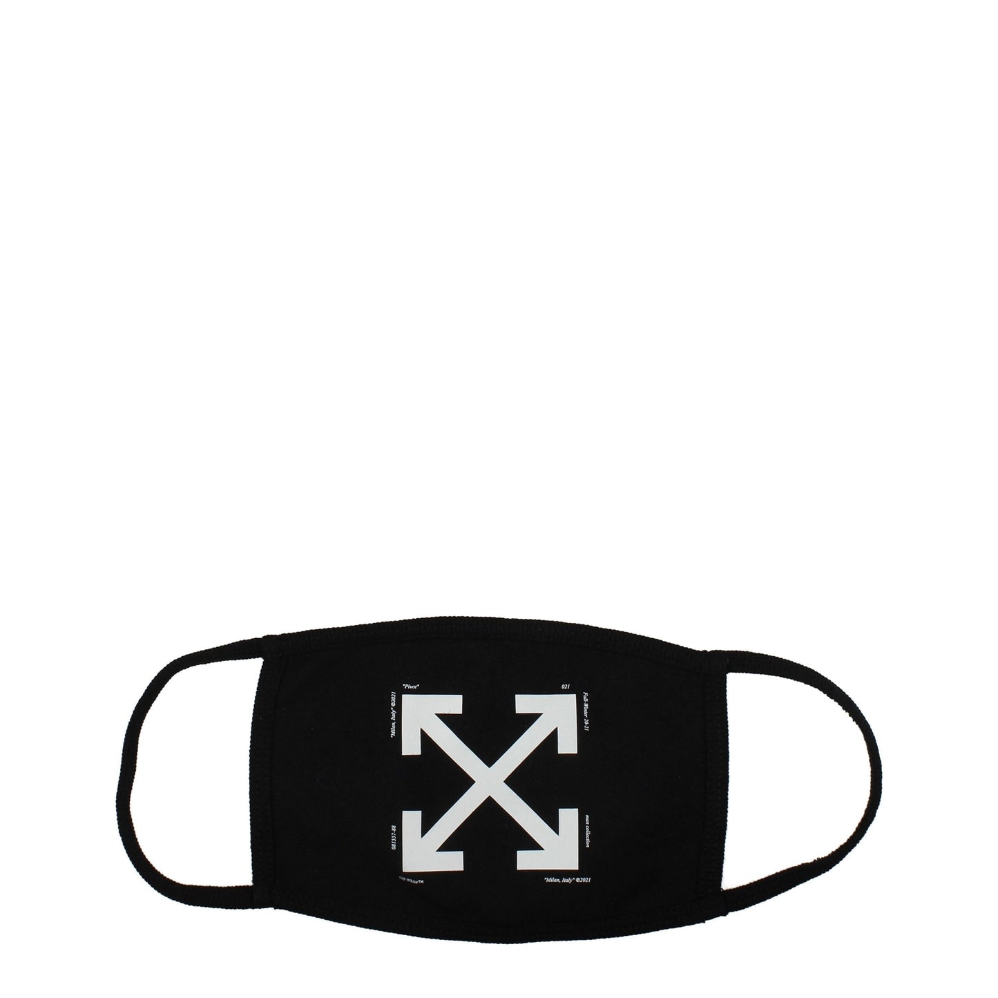 Mascarilla de algodón negra Off-White