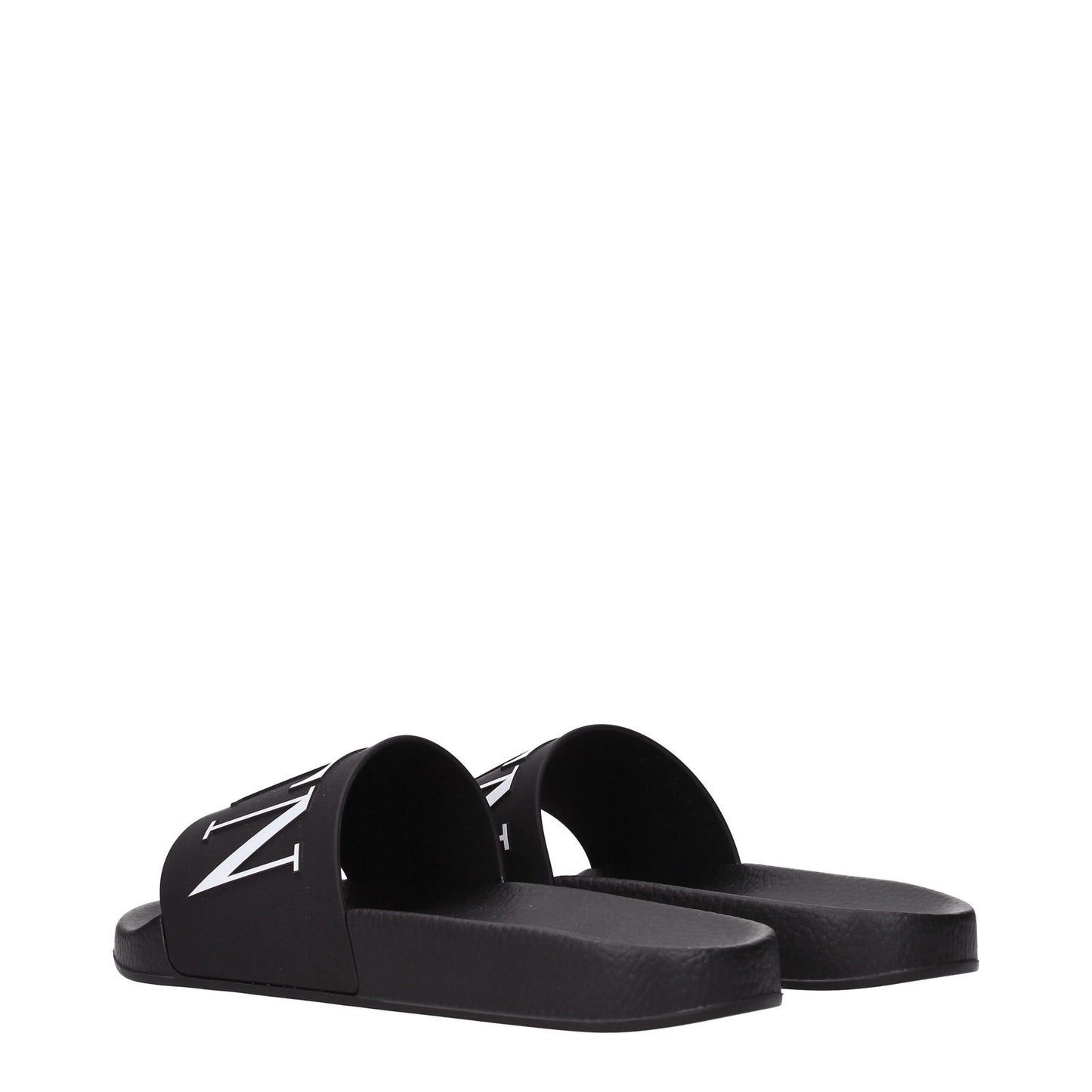 Pantuflas de algodón negras Valentino Garavani