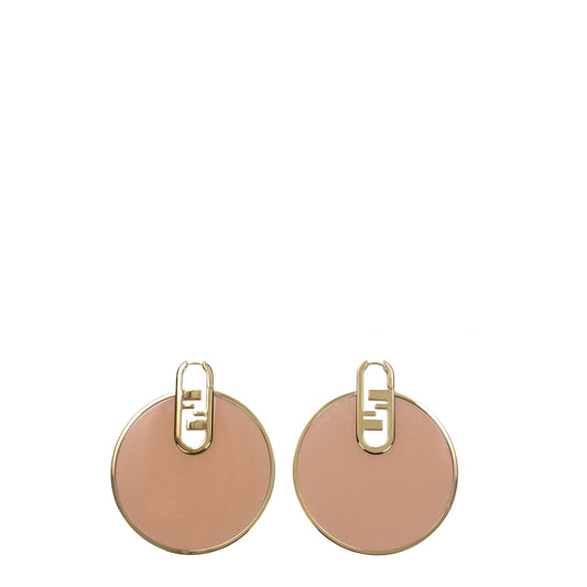 Pendientes de plexiglás rosas Fendi