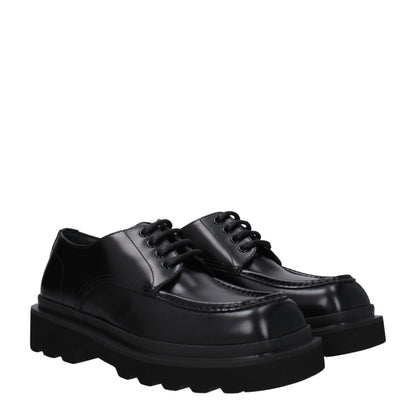 Mocasines y Derbies Dolce & Gabbana de Cuero Negro