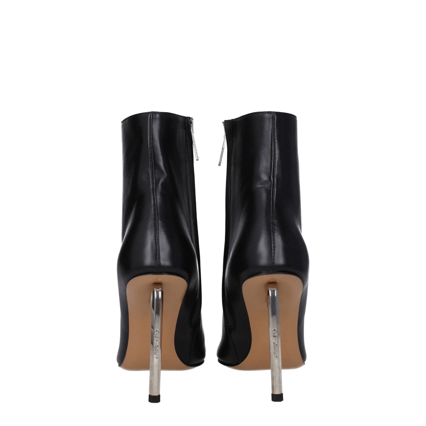 Botines Off-White de piel negra