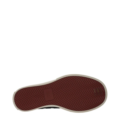 Zapatillas gruesas de cuero negro Marni