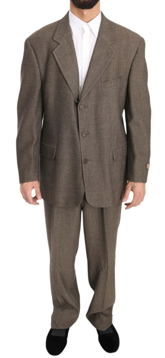 Traje de lana marrón de Dolce & Gabbana de un solo botón