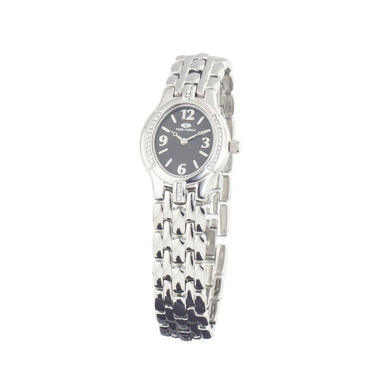 Reloj de vestir de acero inoxidable plateado Time Force