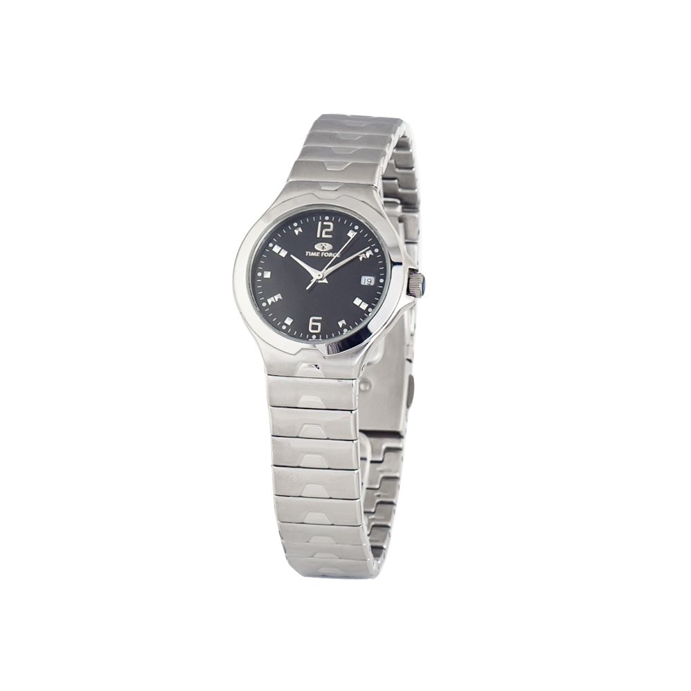 Reloj elegante Time Force de acero inoxidable plateado