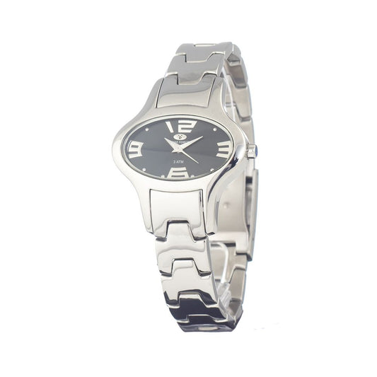 Reloj de vestir Time Force de acero inoxidable plateado