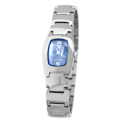 Reloj de vestir Time Force de acero inoxidable plateado