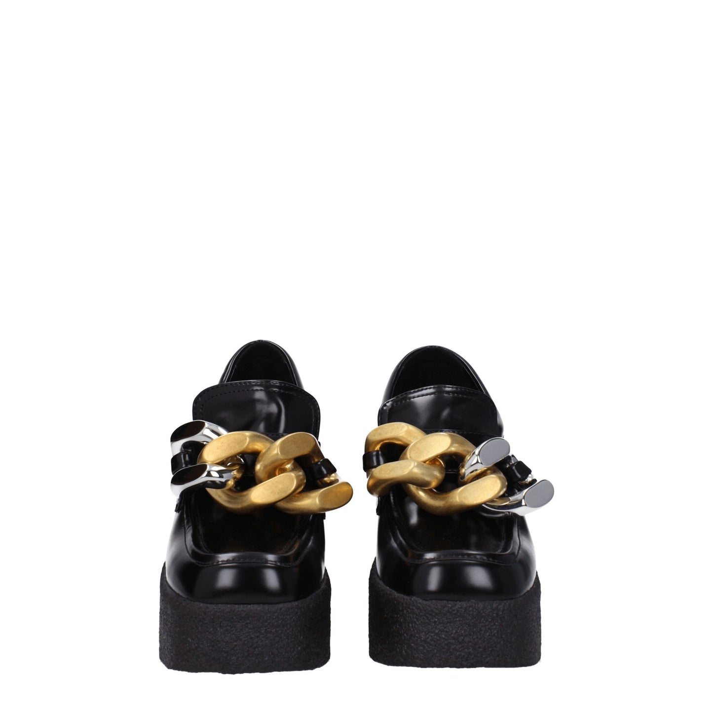 Mocasines de plataforma de cuero negro Stella McCartney