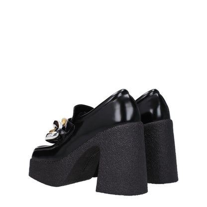 Mocasines de plataforma de cuero negro Stella McCartney