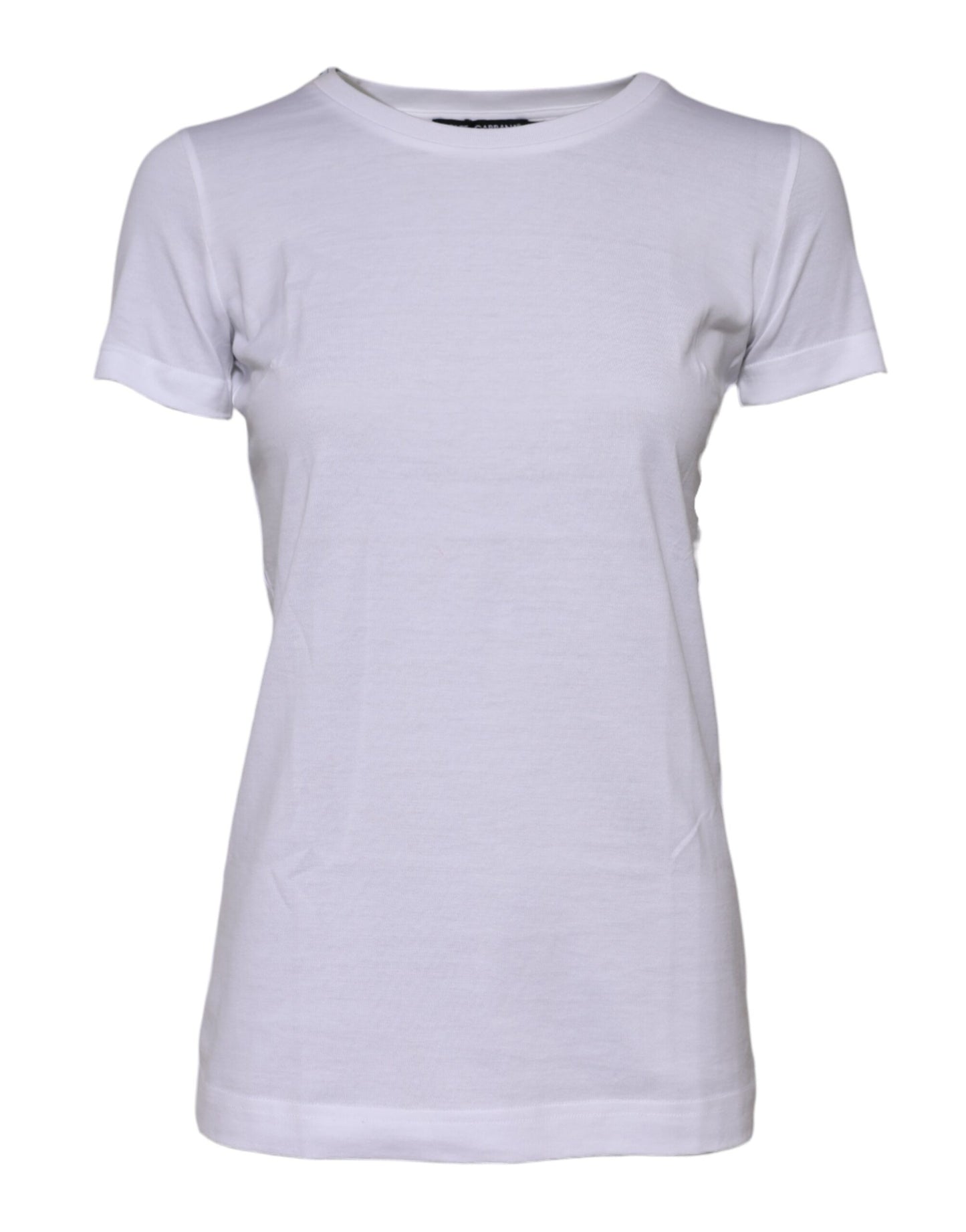 Camiseta Dolce & Gabbana de algodón blanco con cuello redondo y manga corta
