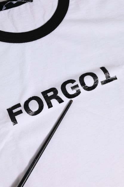 Camiseta corta blanca de algodón con cuello redondo de Dolce & Gabbana