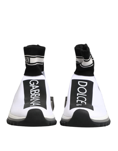 Zapatillas Dolce & Gabbana Sorrento en Blanco y Negro con Calcetín