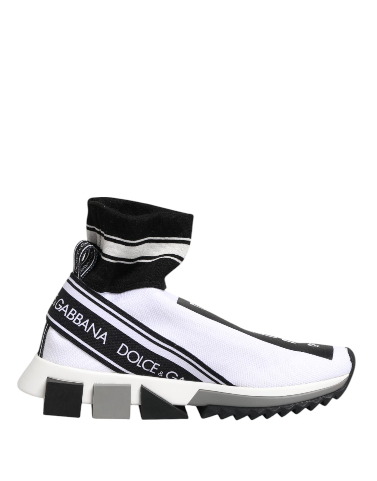 Zapatillas Dolce & Gabbana Sorrento en Blanco y Negro con Calcetín
