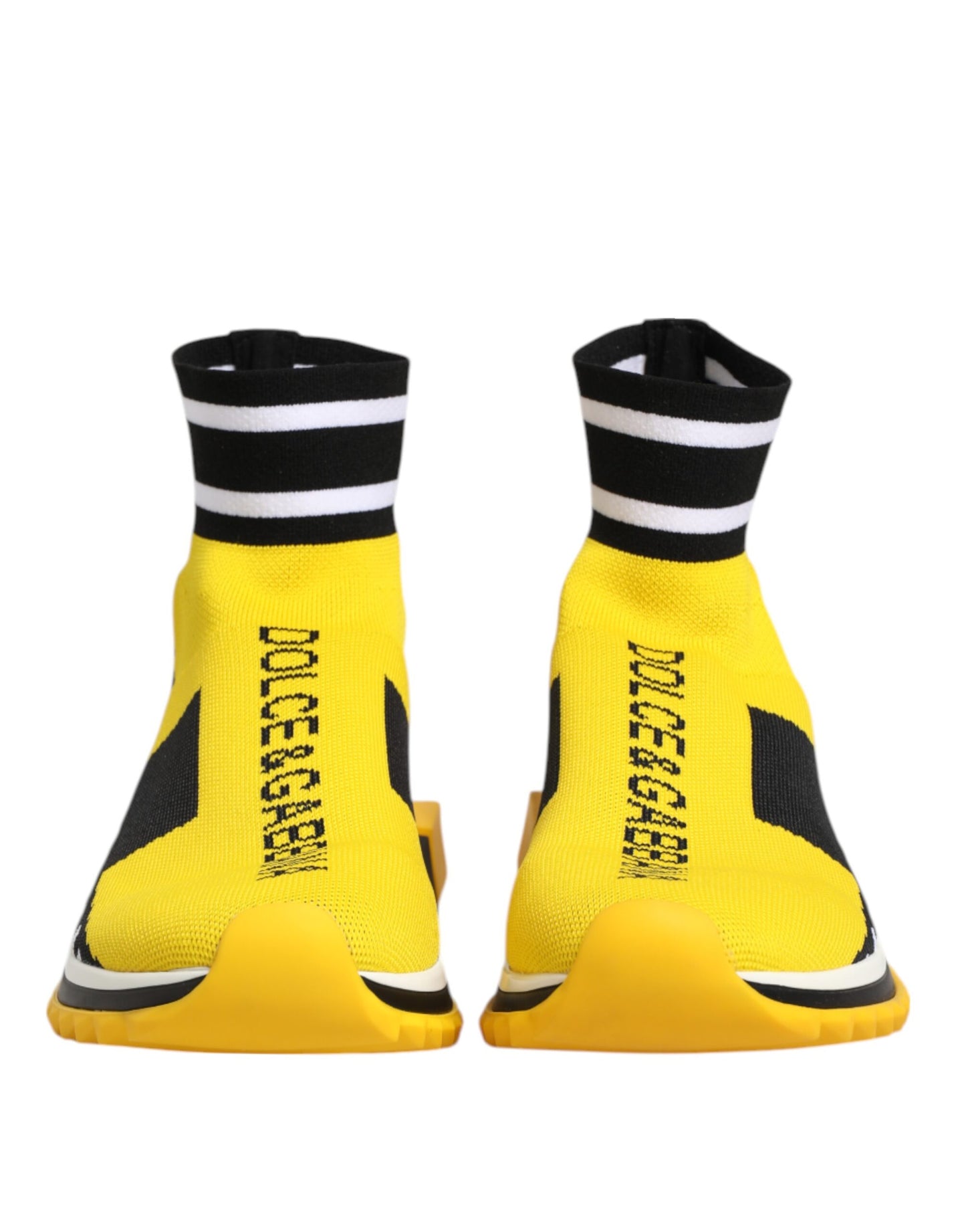 Zapatillas Dolce & Gabbana Sorrento con calcetines en amarillo y negro