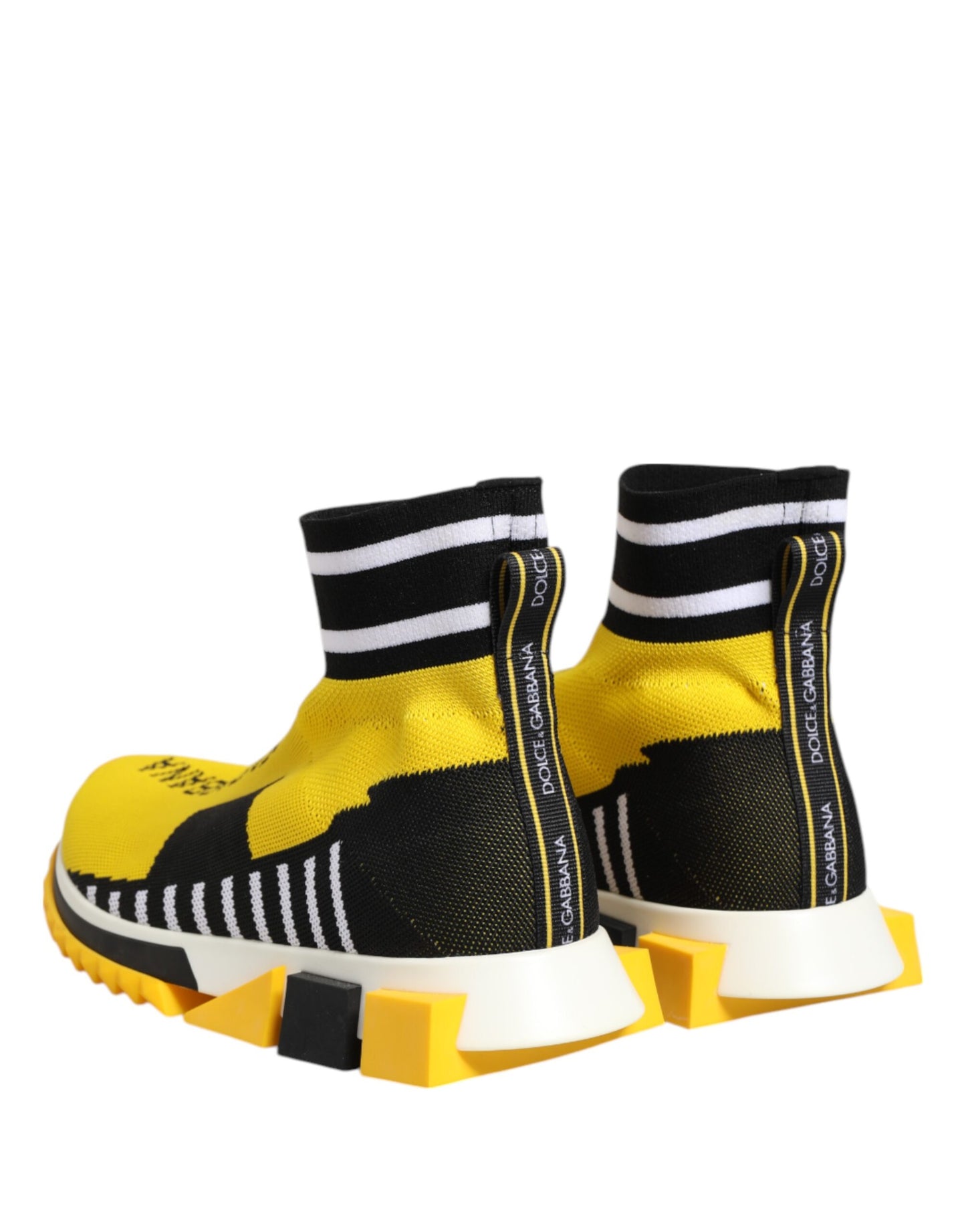 Zapatillas Dolce & Gabbana Sorrento con calcetines en amarillo y negro