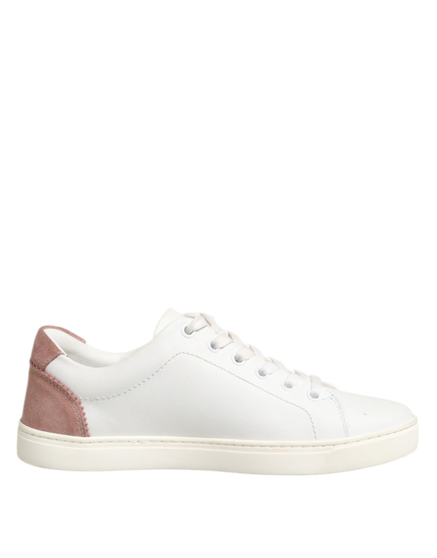Zapatillas Bajas Dolce & Gabbana de Cuero Blanco y Rosa