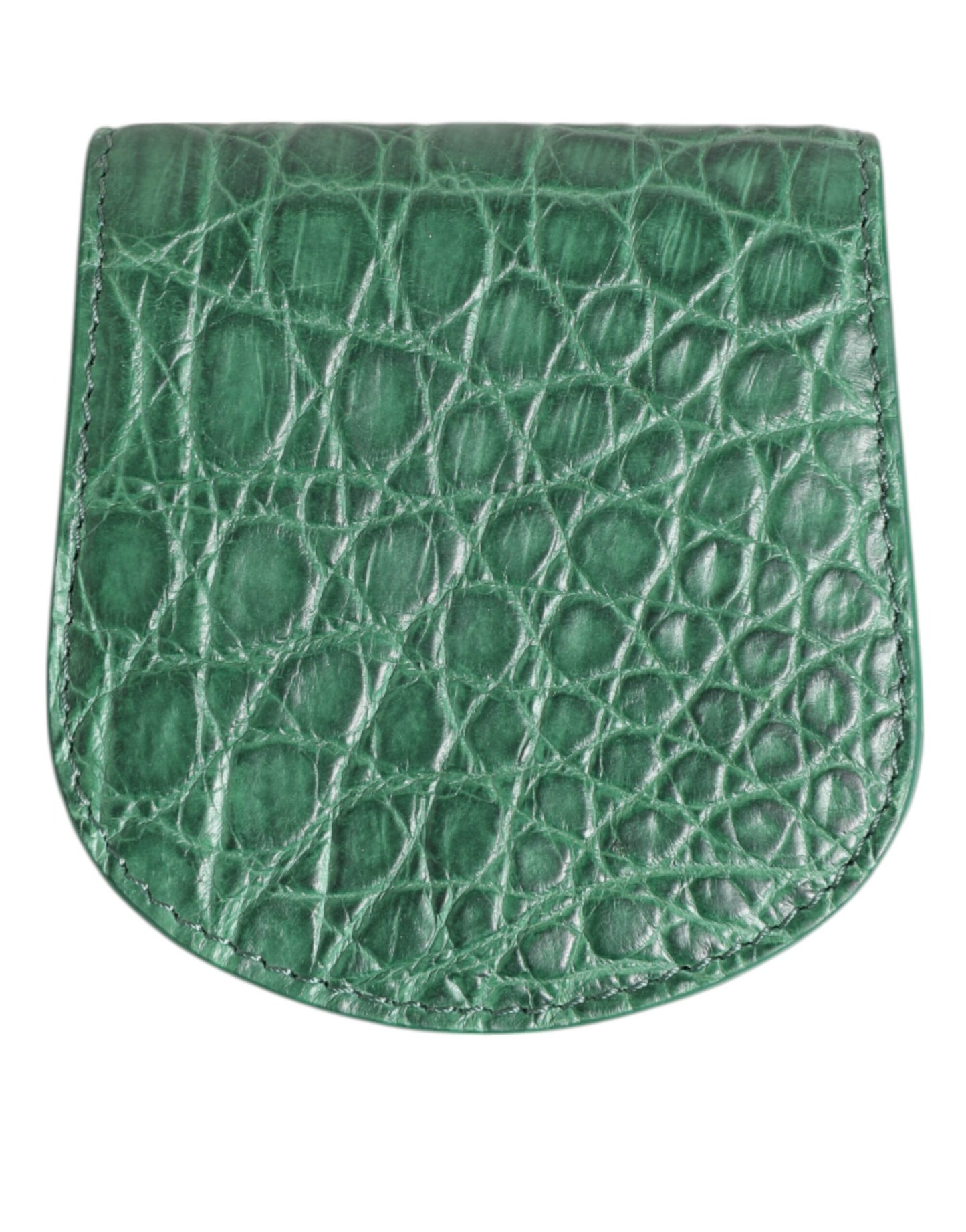 Estuche Monedero de Condones Dolce & Gabbana de Piel Exótica Verde