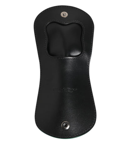 Estuche Monedero de Condones Dolce & Gabbana de Piel Exótica Verde