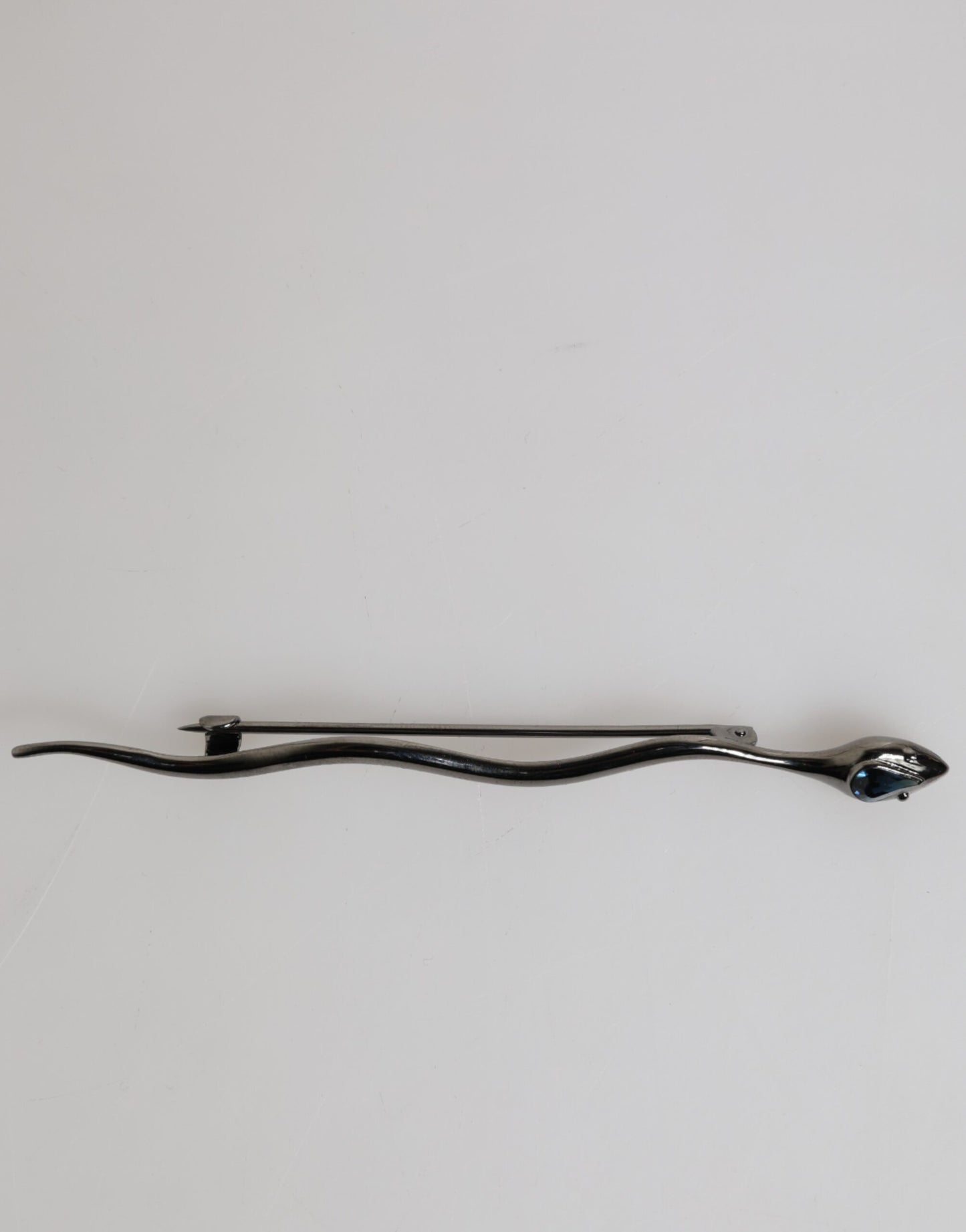 Dolce & Gabbana Broche Pin Serpiente de Latón Negro con Cristales para Hombre
