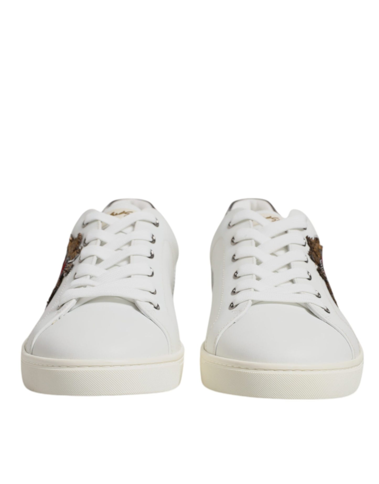 Zapatillas bajas de hombre Dolce & Gabbana blancas con Sagrado Corazón