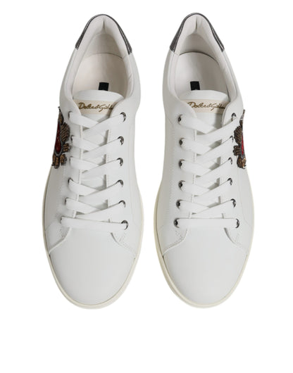 Zapatillas bajas de hombre Dolce & Gabbana blancas con Sagrado Corazón