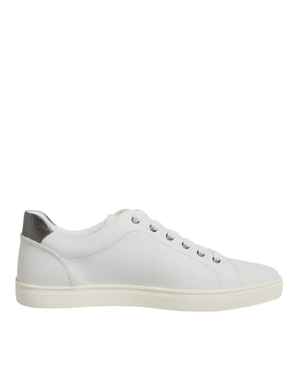 Zapatillas bajas de hombre Dolce & Gabbana blancas con Sagrado Corazón