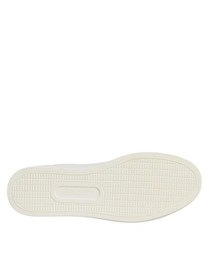 Zapatillas bajas de hombre Dolce & Gabbana blancas con Sagrado Corazón