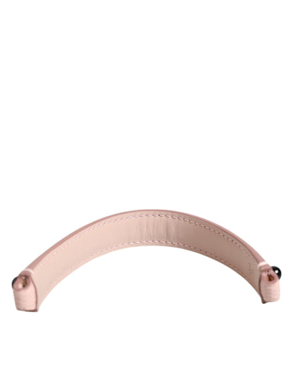 Asa de hombro de piel rosa claro adornada Dolce & Gabbana