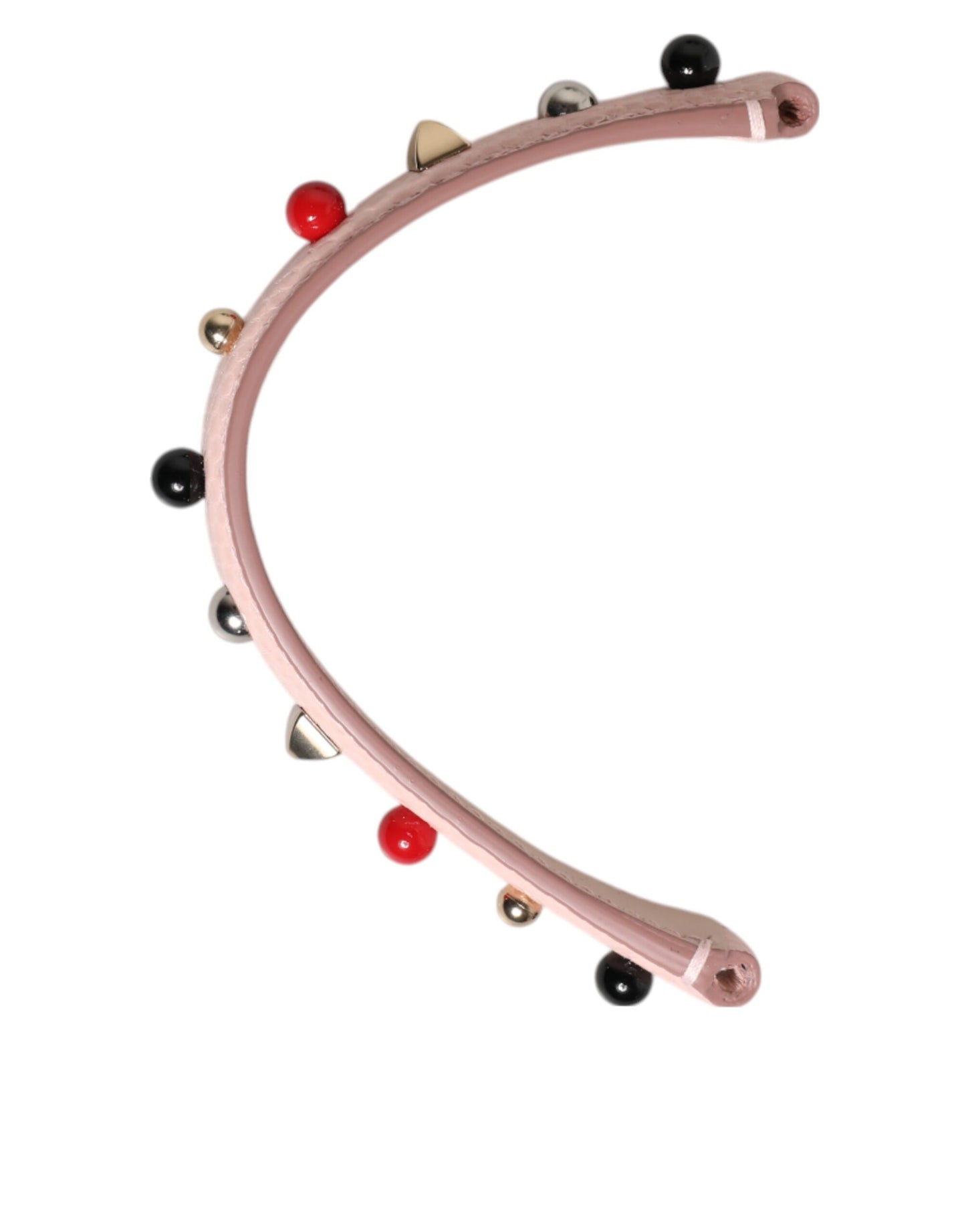 Asa de hombro de piel rosa claro adornada Dolce & Gabbana