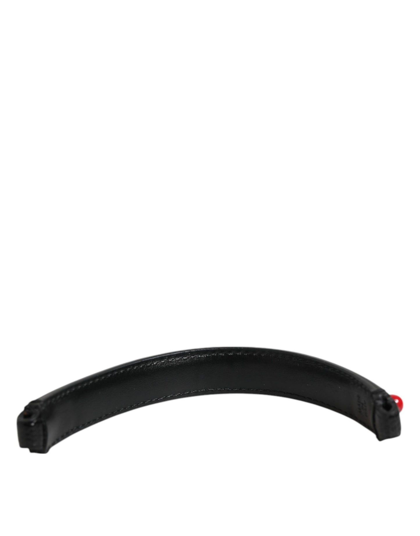 Dolce & Gabbana Asa de Bolso de Cuero Negro Adornado con Bandolera para Mujer