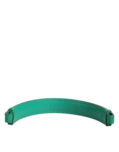 Correa de hombro de piel verde adornada para bolso de mujer Dolce & Gabbana
