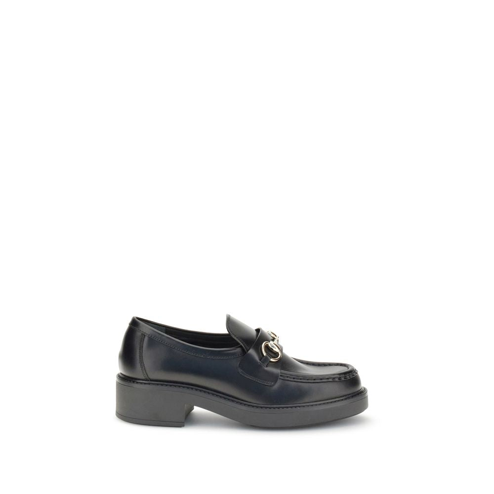 Mocassins Gucci en cuir de veau noir Bos Taurus