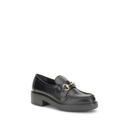 Mocassins Gucci en cuir de veau noir Bos Taurus