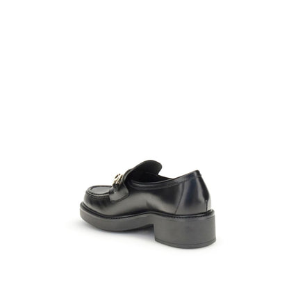 Mocassins Gucci en cuir de veau noir Bos Taurus