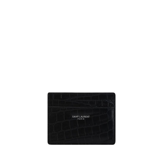 Cartera Saint Laurent de Piel de Becerro Negra Bos Taurus