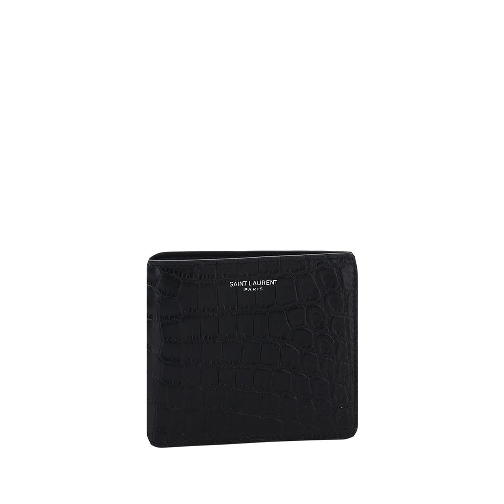 Cartera Saint Laurent de Piel de Becerro Negra Bos Taurus