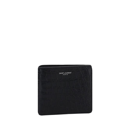 Cartera Saint Laurent de Piel de Becerro Negra Bos Taurus