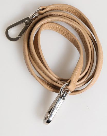 Billetera Grande Tarjetero de Piel de Becerro Beige Dolce & Gabbana