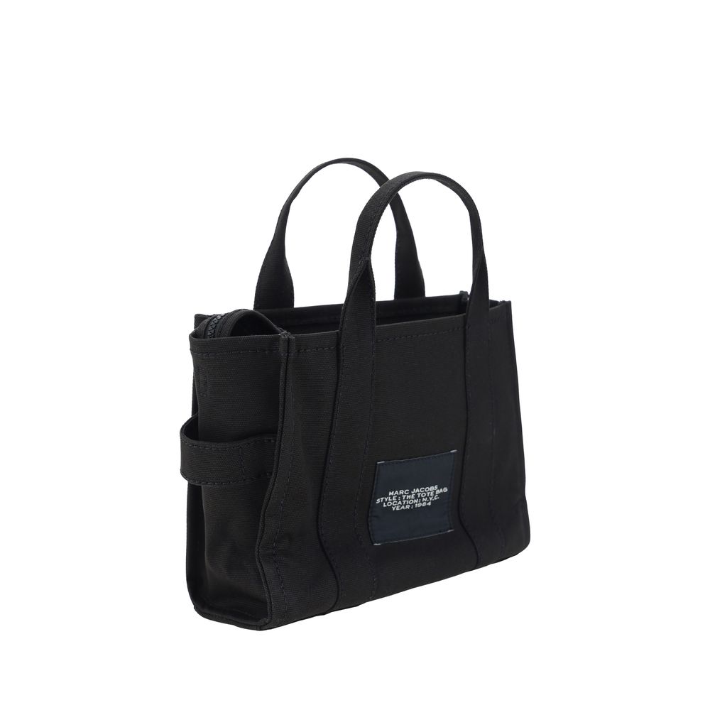 Bolso De Mano De Algodón Negro Marc Jacobs Formato Pequeño