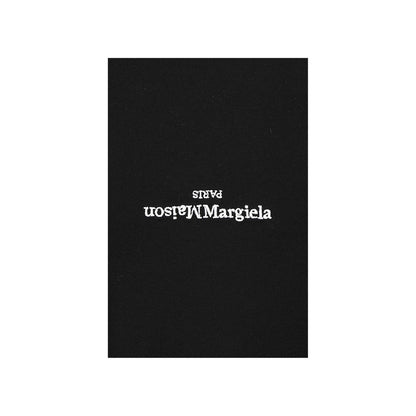 Camiseta de algodón negra Maison Margiela